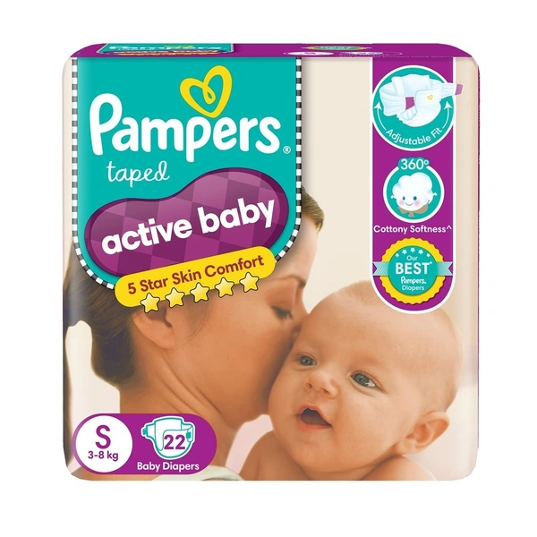 Pampers Active Baby Small S 30 Diapers