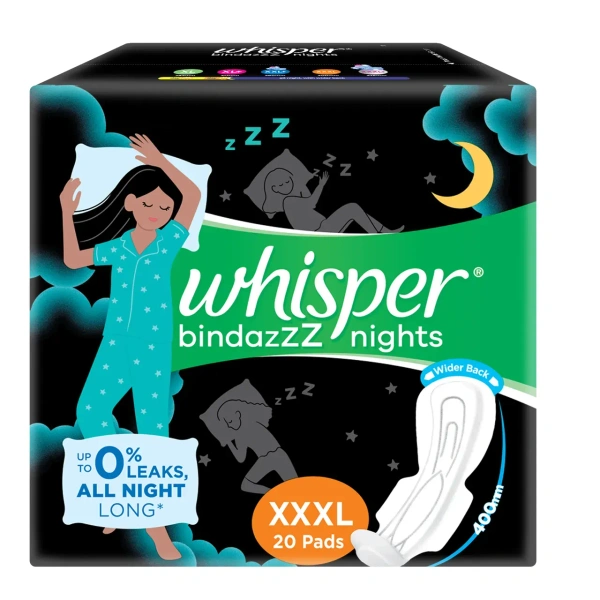 Whisper Bindazz XXXL 30 Pads