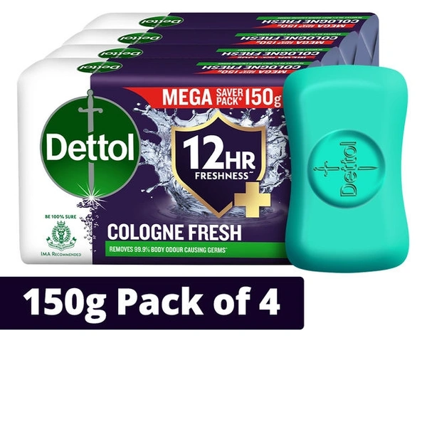 Dettol Cologne Fresh Soap 4x125g