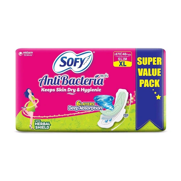 Soft Anti Bacteria XL 48 Pads (290mm)