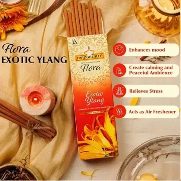 Mangaldeep Exotic Ylang Long Dhoop Sticks