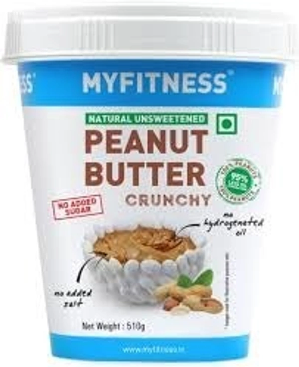 My Fitness Natural Unsweetened Peanut Butter 510g