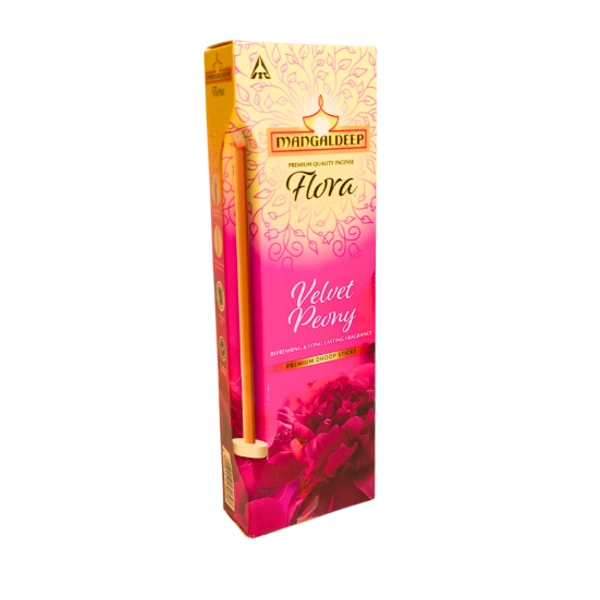 Mangaldeep Velvet Peony Long Dhoop Sticks