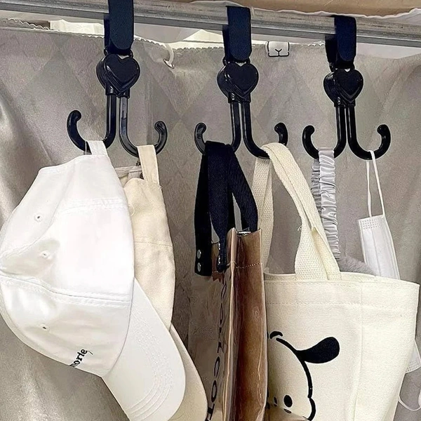 360° Rotating Multi-Purpose Baby Carriage Hook – For Strollers, Cars & More 