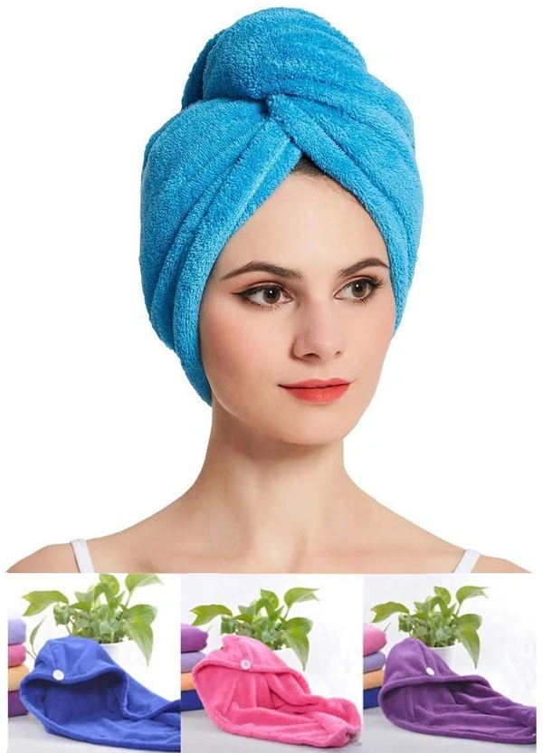 Embroidery Hair Wrap Towel