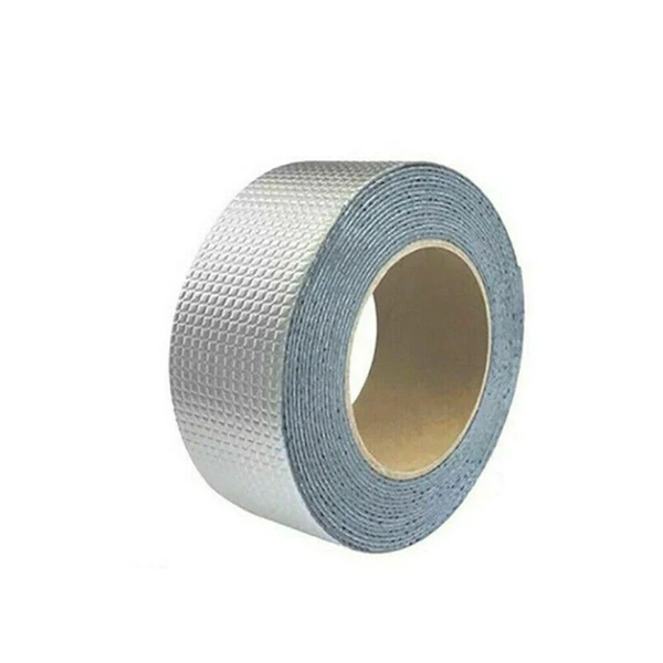 SELF-ADHESIVE INSULATION RESISTANT HIGH TEMPERATURE HEAT REFLECTIVE ALUMINIUM FOIL DUCT TAPE ROLL (0.8MM)