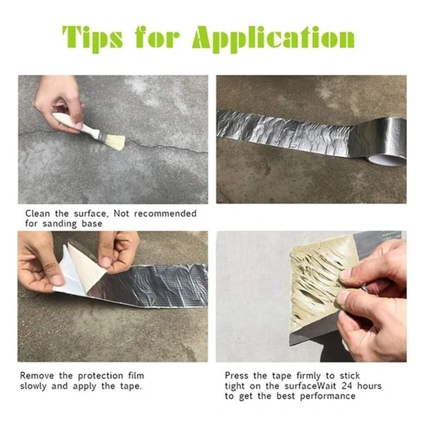 SELF-ADHESIVE INSULATION RESISTANT HIGH TEMPERATURE HEAT REFLECTIVE ALUMINIUM FOIL DUCT TAPE ROLL (0.8MM)