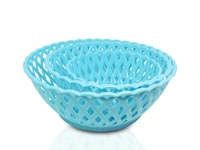 (Pack Of 3) MULTIPURPOSE ROUND STORAGE PLASTIC BASKET TRAY.
