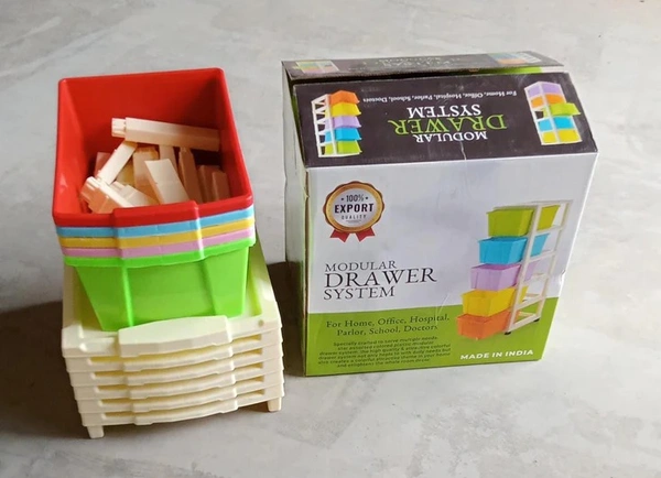 MULTIPURPOSE MODULAR DRAWER ORGANIZER STORAGE BOX - 5 LAYERS
