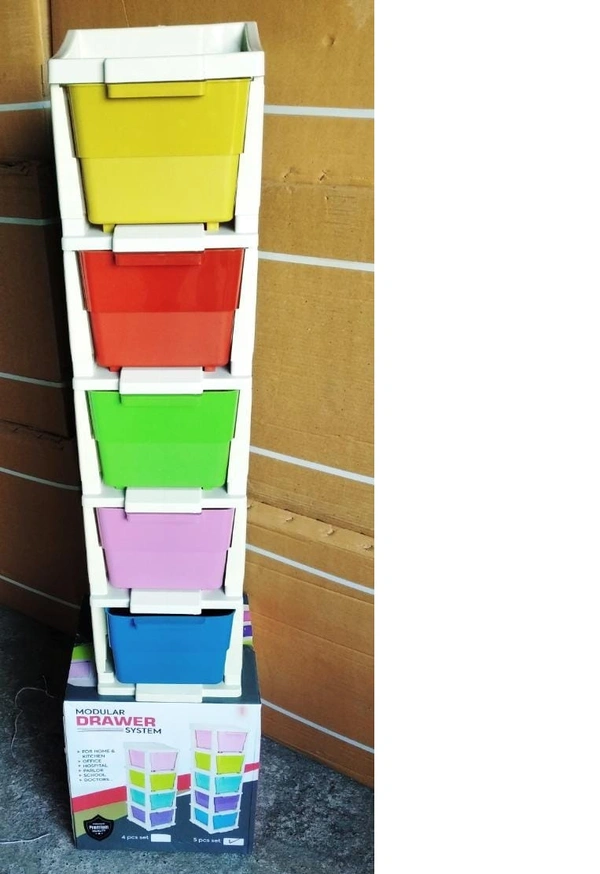MULTIPURPOSE MODULAR DRAWER ORGANIZER STORAGE BOX - 5 LAYERS