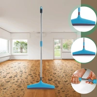 ADJUSTABLE BATHROOM / FLOOR STAINLESS STEEL ROD WIPER, PLASTIC FLOOR WIPER