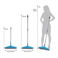 ADJUSTABLE BATHROOM / FLOOR STAINLESS STEEL ROD WIPER, PLASTIC FLOOR WIPER