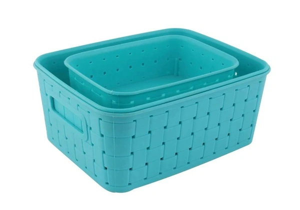 SMART BASKETS FOR STORAGE(SET OF 3) SKY BLUE