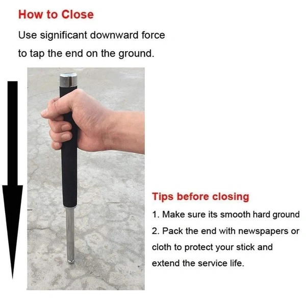 MULTI-FUNCTION COLLAPSIBLE SELF DEFENSE STICK