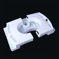 Plastic Non-Slip Folding Toilet Squat Stool - BLACK AND WHITE Color