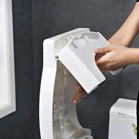 Plastic Non-Slip Folding Toilet Squat Stool - BLACK AND WHITE Color