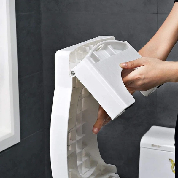 Plastic Non-Slip Folding Toilet Squat Stool - BLACK AND WHITE Color