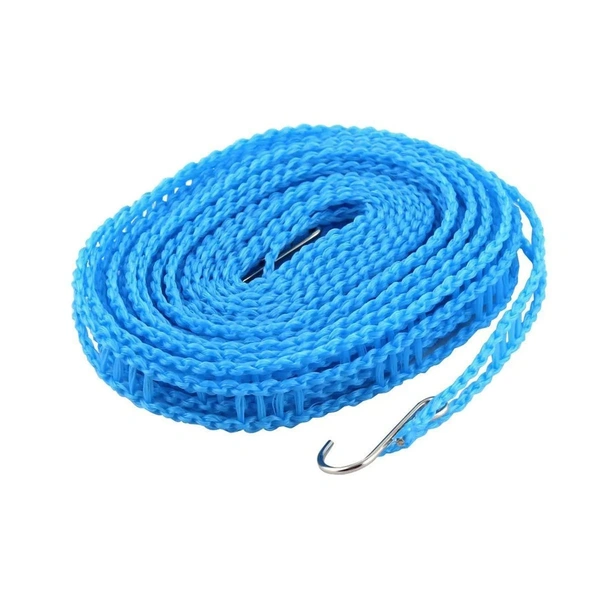 CLOTHESLINE DRYING NYLON ROPE WITH HOOKS ( 5 mtr )