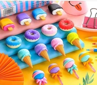 CONE DONUT LOLIPOP ICE CREAM ERASER (1 SET 4 PC)