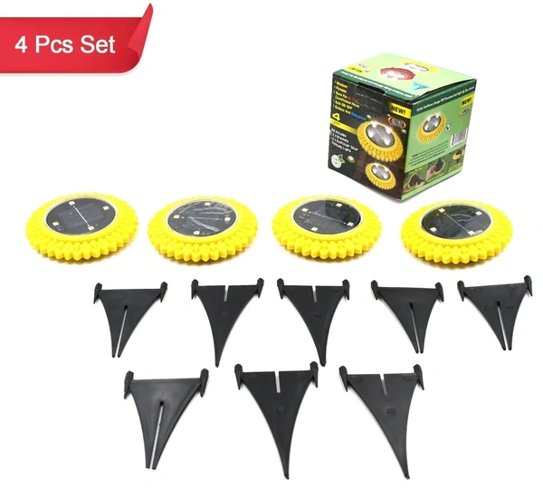 4 PACK SOLAR GROUND LIGHTS