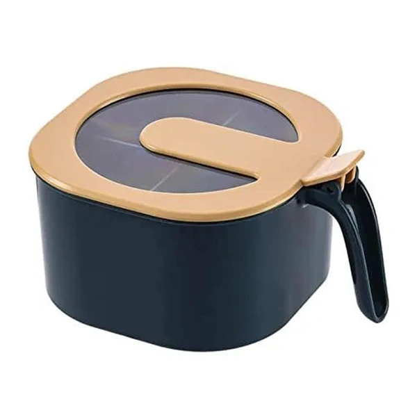 4 Section Fancy Masala Box and fancy masala container used for storing various types of masalas including in kitchen purposes.