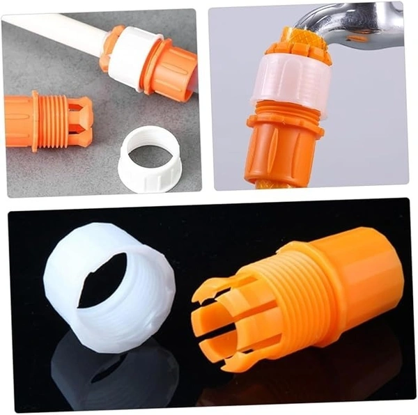 (Pack Of 2) Multifunction Faucet Pipe Connector Water Hose Pipe connector Leak-Free Connection Universal Fit for Kitchen, Garden, and Outdoor Use