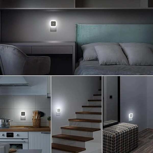  Plug In LED Night Light With Sensor China Plug (1 PC)