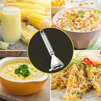 Stainless Steel Corn Peeler - Cob Stripper Tool Thresher Removes Kernels in Seconds - Kitchen Gadget