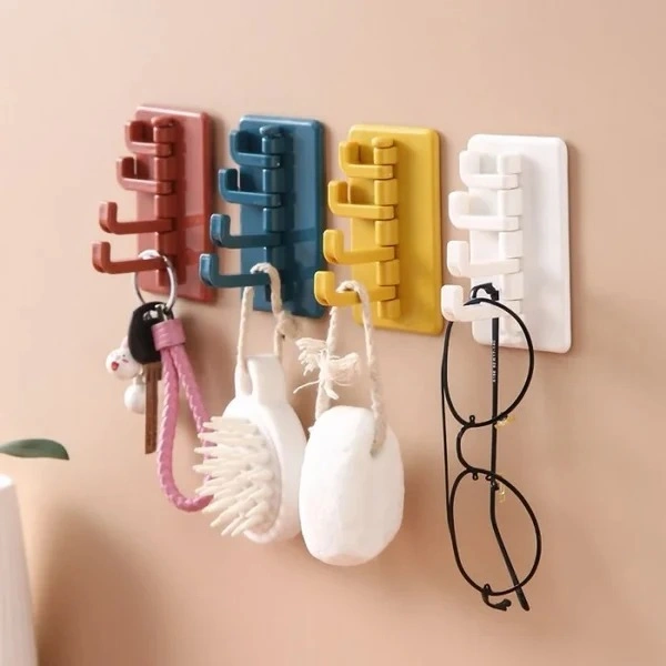 Rotary Multiuse 4-Hook With Sticker