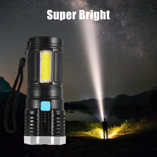 Multifunctional Strong 4 LED Torch Light (4 LED Light)