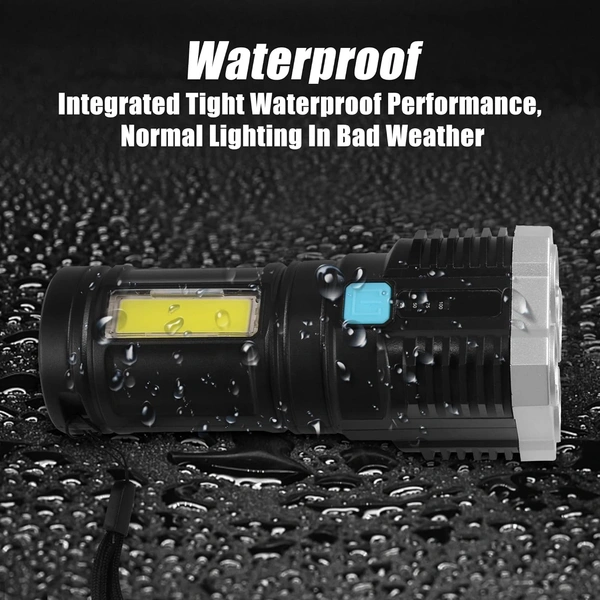 Multifunctional Strong 4 LED Torch Light (4 LED Light)