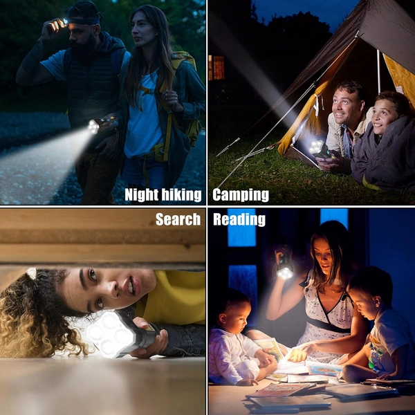 Multifunctional Strong 4 LED Torch Light (4 LED Light)