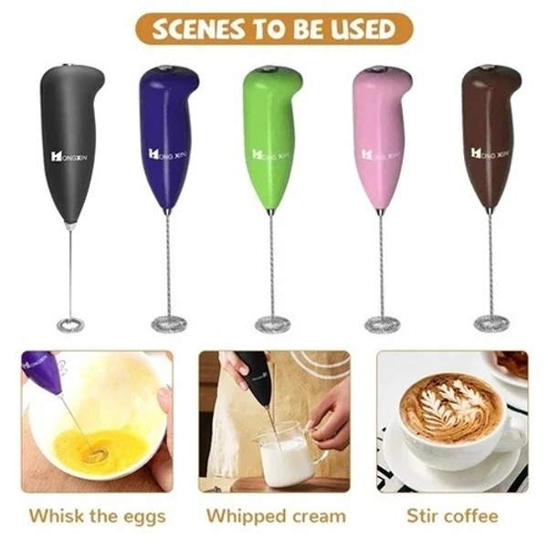 ELECTRIC HANDHELD MIXER WHISK BLENDER coffee (Random color)