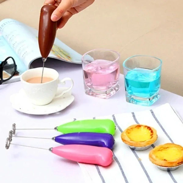 ELECTRIC HANDHELD MIXER WHISK BLENDER coffee (Random color)