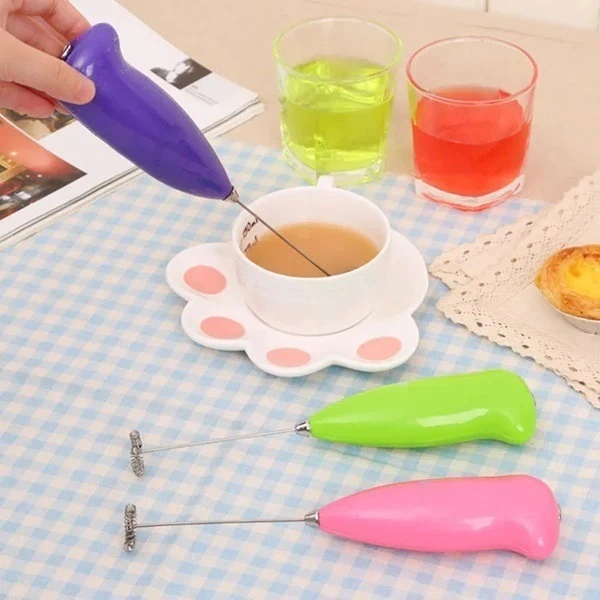 ELECTRIC HANDHELD MIXER WHISK BLENDER coffee (Random color)
