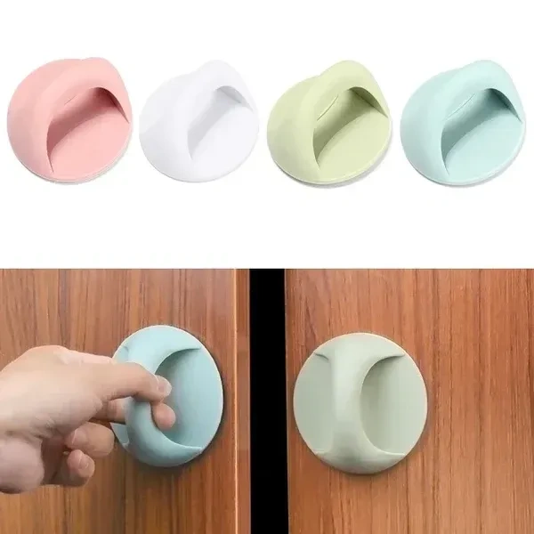 (Pack Of 2) Self Adhesive Door Handles (Random Colors)