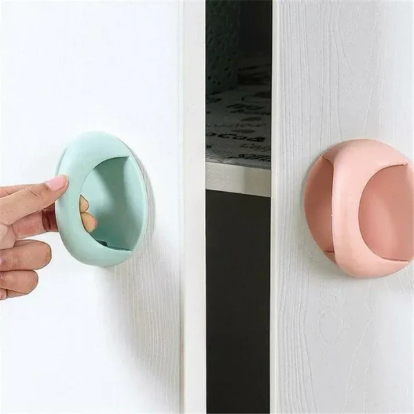 (Pack Of 2) Self Adhesive Door Handles (Random Colors)