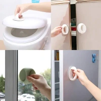(Pack Of 2) Self Adhesive Door Handles (Random Colors)