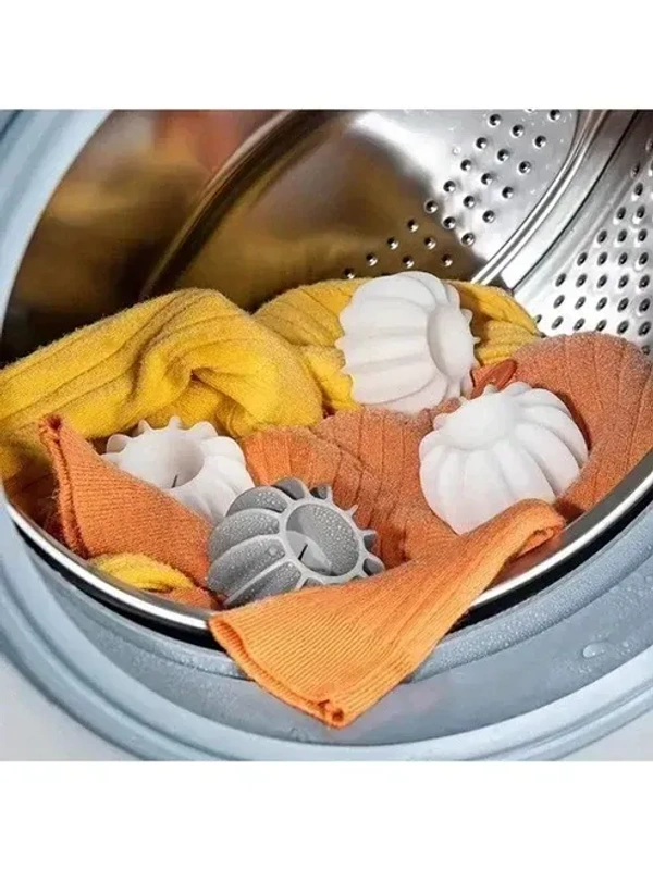 (Pack Of 4 pcs) Anti-Tangle Silicone Laundry Ball