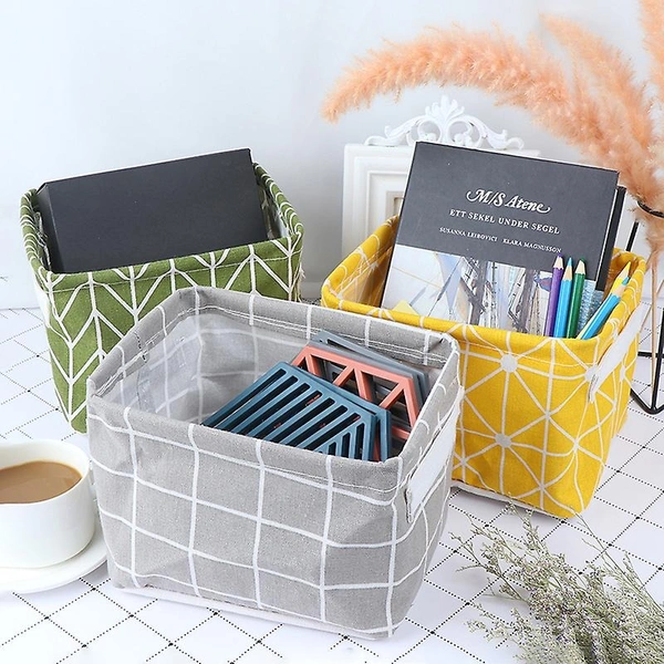 Canvas Desktop Storage Organiser ( 1 PC ) 