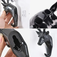 DEER SHAPE SELF ADHESIVE WALL HOOK
