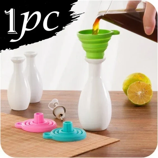( Pack Of 2 ) Silicone Funnel