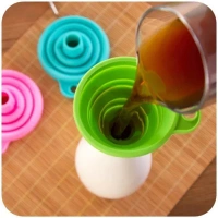 ( Pack Of 2 ) Silicone Funnel