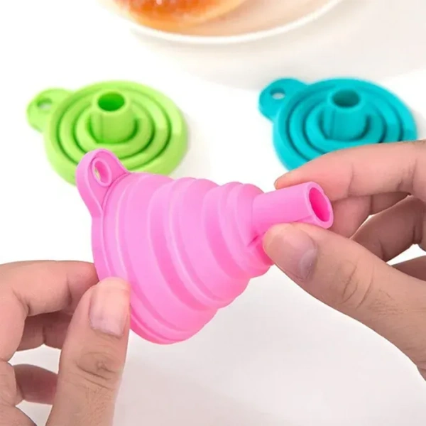 ( Pack Of 2 ) Silicone Funnel