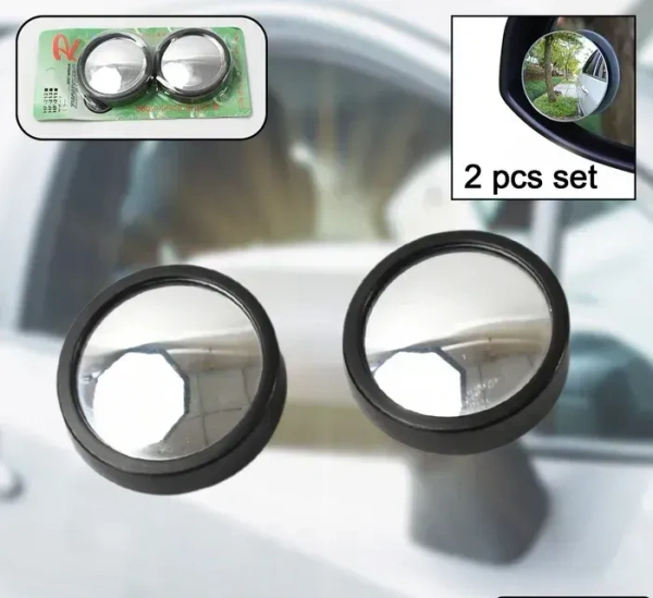Car Blind Spot Side Mirror Round HD Glass Blindspot Mirror Convex Rear View Mirror