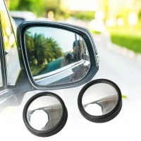 Car Blind Spot Side Mirror Round HD Glass Blindspot Mirror Convex Rear View Mirror