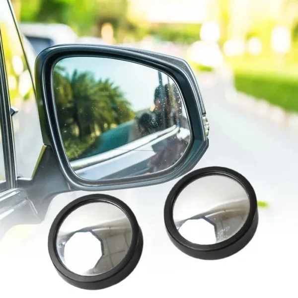 Car Blind Spot Side Mirror Round HD Glass Blindspot Mirror Convex Rear View Mirror