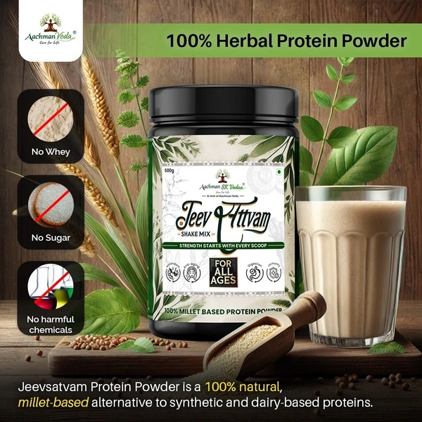 Aachman Sk Vedaa Jeevsattvam Shake Mix (Protien Powder) - 3