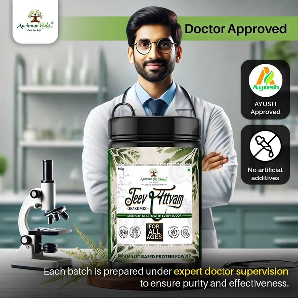 Aachman Sk Vedaa Jeevsattvam Shake Mix (Protien Powder) - 3