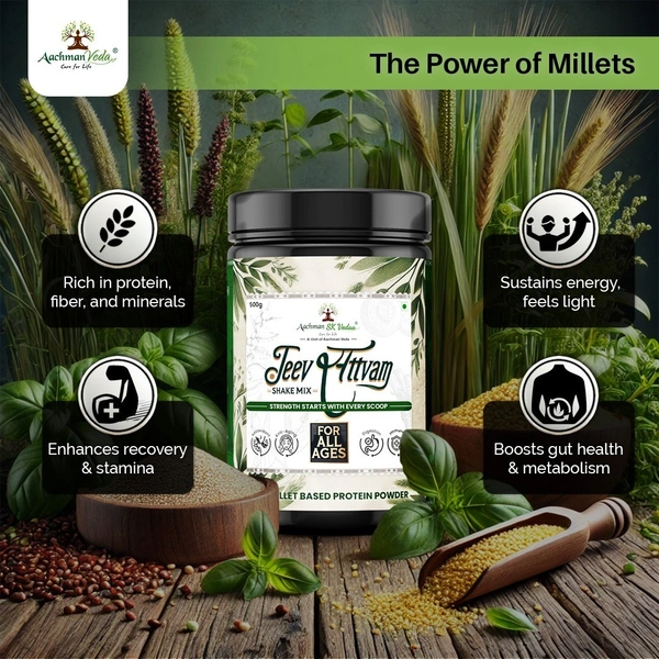 Aachman Sk Vedaa Jeevsattvam Shake Mix (Protien Powder) - 3